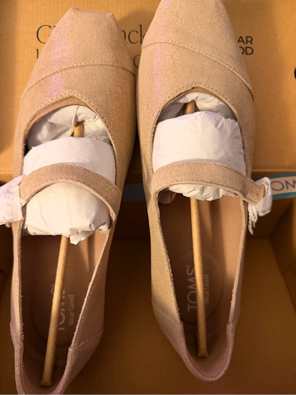 TOMS AlpargataMary Jane Flats